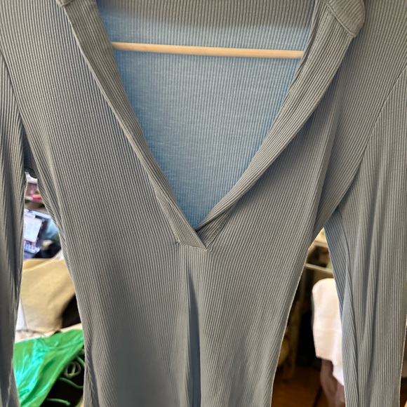 Bayse - long sleeve blue bodysuit size small - Picture 3 of 3